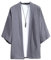 Sommer Herren Haori Strickjacke Kimono Shirt Samurai japanische Kleidung Roben Obi männliche Jacke Streetwear asiatische Kleidung Gray L