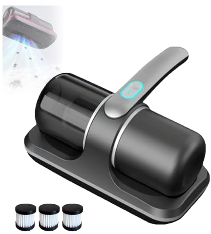 GIONAR Puresleepy Vacuum, Pure Sleepy Bed Vacuum, Bed Vacuum Cleaner Mattress Vacuum, Handheld Deep Mattress Vacuum Cleaner, Bed Cordless Vacuum Cleaner for Bedding, Sofas, Carpets (Grey)