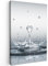 MuchoWow© Leinwand Bilder Klein 20x30 cm Mini Wanddeko Wohnzimmer Aesthetic Room Decor Deko Zimmer Wandbilder Moderne Bild auf Leinwand Abstrakt - Modern - Wasser - Herz