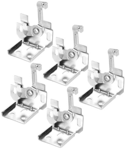 OSALADI Set di 5 staffe per tende veneziane per mantovane senza fili Hardware tende a pacchetto pezzi di ricambio supporto per tende romane fissaggi per tende a pacchetto staffe per tende da finestra