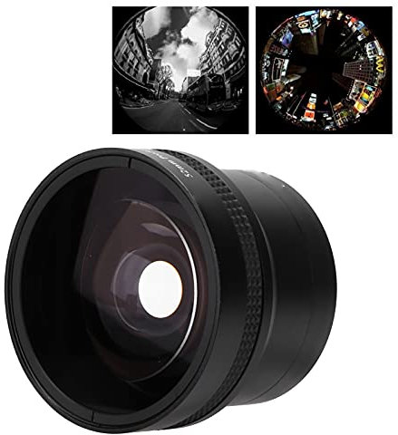 52mm 0.25x Fisheye Lens with Removable Macro Lens, for All 52mm/2.0in Camera Lenses, DSLR SLR Camera