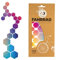 Farbviereck Reflektoren Sticker Set Sechsecke Verschiedene Aufkleber Farben als Fahrradaufkleber - auch für Helm Roller Kinderwaren Reflektor Kinder - Hexagon (bunt)