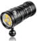 Sursnong SX 8500 Lumens Tauchlampe - Professionelle Unterwasser-Videoleuchte mit 95 CRI, 5500K Weißes Licht, USB-C Aufladbar, für Tauchen/Unterwasserfotografie (IP68 Wasserdicht, 100m Tiefe)