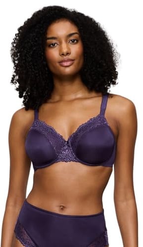 Triumph Damen Minimizer-BH Ladyform Soft W X, mit Bügel, ohne Polsterung, Verstellbare Träger, 90C, Royal Purple