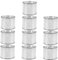 SEWACC 10 Pezzi barattolo di vernice per metallo Archiviazione artigianale lattine contenitore Contenitori barattolo di vernice vuoto piccoli barattoli di vernice ferro da stiro Argento