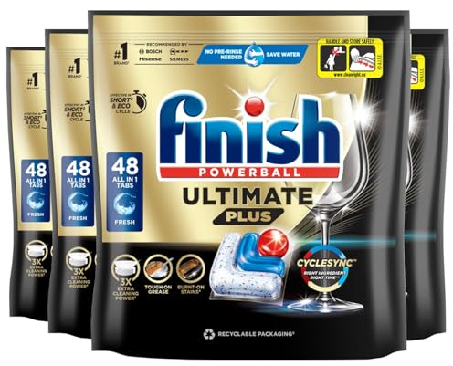 Finish Ultimate Plus All In One Dishwasher Tablets Fresh 192 Tabs Total