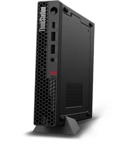 Lenovo ThinkStation P3 Tiny Gen 2 Station de travail avec processeur Intel Core Ultra 7 265 vPro, carte graphique NVIDIA RTX A1000 8 Go GDDR6, 32 Go de mémoire DDR5-5600MT, SSD de 1 To, WiFi 7, Win 11