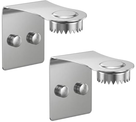 2 Stück Seifenhalter Magnet Edelstahl Silber - Magnetischer Seifenhalter Ohne Bohren für Dusche, Badewanne und Waschbecken - Wandmontage Seifenablage Hängend