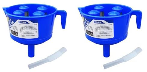 Tuminita 2X Separatore di Olio e Acqua A Imbuto con Elementi Filtranti Accessori per il Montaggio di Filtri per Carburante, e