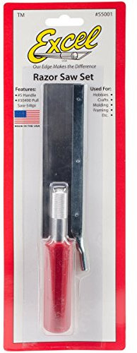 Excel Razor Set K5 5 Saw Blade-Red Handle, White, OSFA