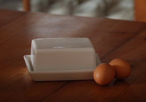 ASA Grande Sonstiges Butterdose 16,5 x 13,5 cm, 7 cm hoch - - - Keramik