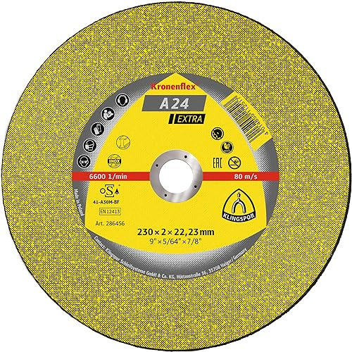 Klingspor 188461 A 24 EX, Trennscheiben für Handmaschinen, Verpackungseinheit 25, 115X2,5X22,23, G, 25