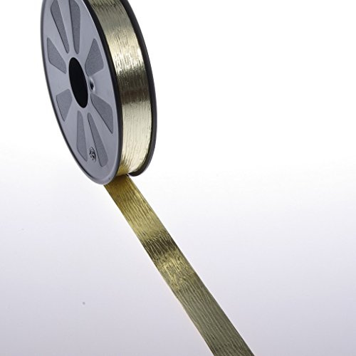 Deko AS GmbH Metallic-Band Gold - 19 mm Breite auf 91 m Rolle - 797019 02