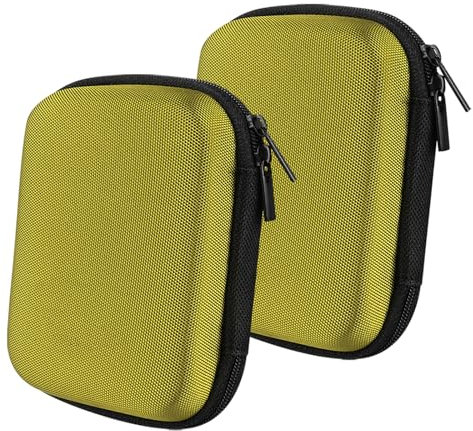 Tragetasche für den kabellosen Sport-Kopfhörer, passend für Fit Jabra Sport Plus, Pulse, Step, Sony MDRAS200, MDR-J10, MDR-AS200, fürs Workout mit Platz für Kabel, Ladegerät, Teile und Zubehör(gelb)