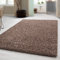 Carpetsale24 Shaggy Hochflor Teppich, 300x400 cm, Mokka, weich, flauschig, modern, einfarbig, Für sehr große Räume, für Wohnzimmer Schlafzimmer Flur