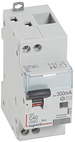 410729 Legrand Disjoncteur différentiel 40A type AC 300mA - courbe C - DX³4500 1P+N