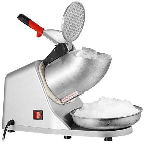 Zeny Ice Shaver Machine Ice Crusher Electric Snow Cone Maker Stainless Steel Shaving Ice 145lbs Per Hour