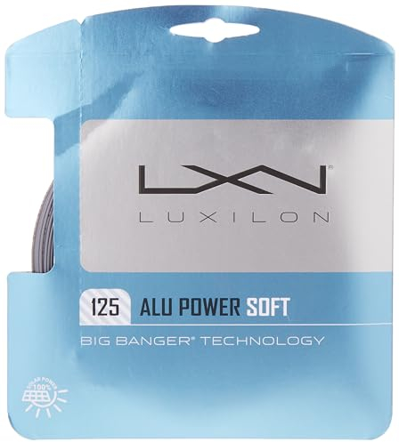 Luxilon WRZ990101 Corda da Tennis Alu Power Soft, 12.2 m, Unisex, Argento, 1.25 mm