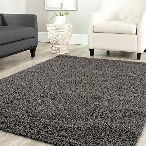 Shaggy Teppich Farbe Hochflor Langflor Teppiche Modern Uni Farben, Farbe:Anthrazit, Maße:200x280 cm
