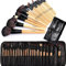 Cadrim 24 teilig Make Up Pinselset Kosmetik Pinsel Lidschattenpinsel Rougepinsel Set mit Tasche