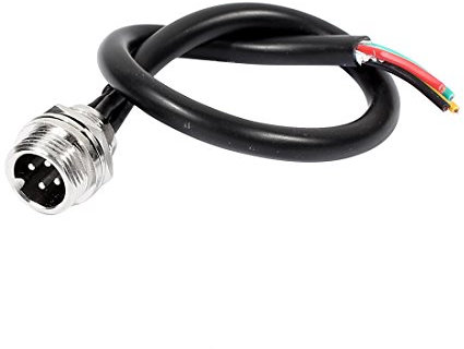 Sourcingmap GX12 20cm Joint Type 4 Pin Male Aviation Connector Electrical Cable