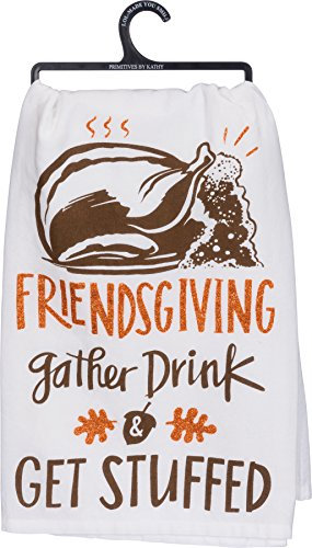 Glitzer Handtuch friendsgiving 71,1 cm SQ