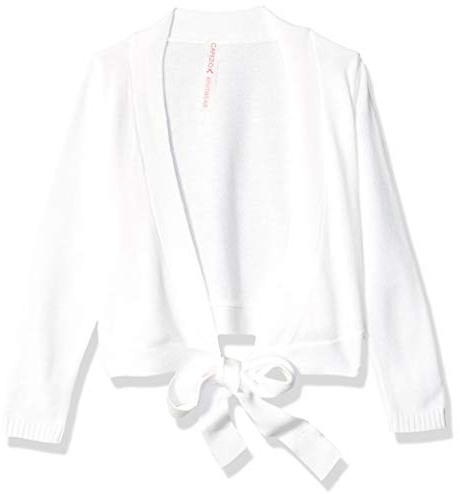 Capezio Damen Wrap Sweater - Girls Wickelpullover., Weiß, 4 Jahre EU