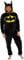 Batman Tutine | DC Pigiami Interi Uomo | Costume Uomo Intero | Nero | XL
