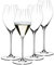 RIEDEL Performance Champagner Gläser 4er Set, 375 ml, Champagnergläser mit optischem Effekt, Kristallglas