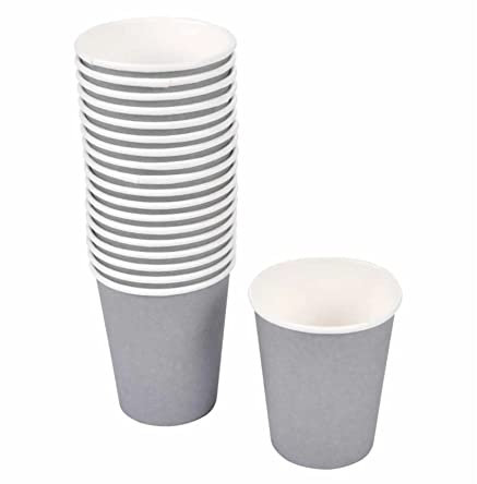 Lot de 20 Gobelets en Carton Vitamine 23cl Gris