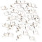 Logbuch-Verlag 35 Mini Tauben Deko Hochzeit Taufe Streuteile aus Holz weiß Natur kleine Friedenstauben Vögel Hochzeitsdeko 3,5 x 3 cm