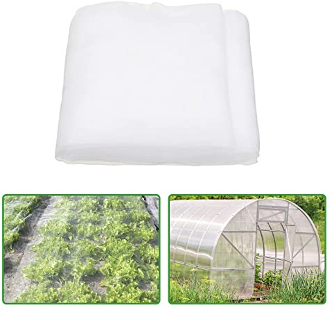 Jodimitty Gemüseschutznetz Insektennetz 10x2m Pflanzennetz 60 Maschen Feinmaschiges Netz, Garten Gemüsenetz Vogelnetz Schutznetz Netz für Obstbäume, Kirschbaum, Weintrauben