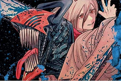 JYSHC Wood Jigsaw Puzzle 1000 Pieces Anime Chainsaw Man Posters Adult Children Toys Decompression Game Fr18Py