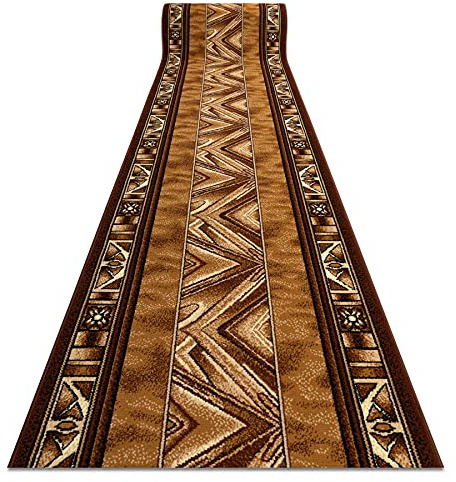 rugsx Läufer BCF Opal für Flur, Küche altgold 150x320 cm