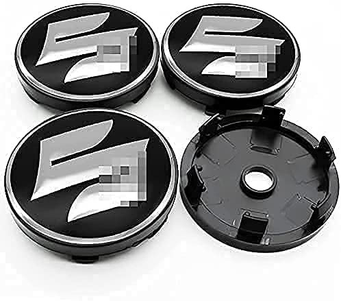 XCXBCUJ Nabenkappen Radnabendeckel Compatible für Suzuki Grand Vitara SX4 Swift Jimny Kizashi 60mm, Felgendeckel ABS Radkappen Felgenkappen Wheel Caps Radnabenkappen, Zierdeckel, 4pcs, Silver