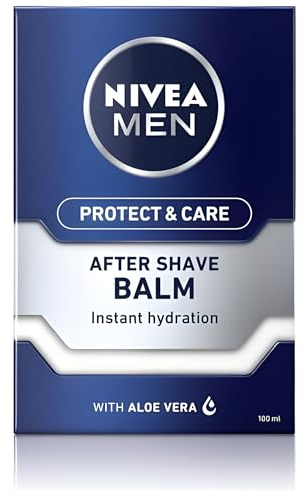 Nivea Aftershave Balm Protect And Care, Aloe Vera & Pro-Vitamin B5 Contains Moisturizers, Aloe Vera, Vitamin E, and Provitamin B5, Providing Deep Hydration and Soothing, 100ml, (Pack of 1)