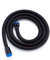 Tuyau de douche de rechange en acier inoxydable et laiton antique - Noir - 1,5 m