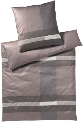 Joop! Mako-Satin-Bettwäsche-Garnitur Modern Farbe Stone Größe 135x200+40x80