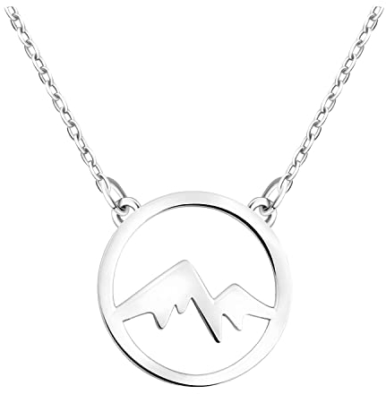 Sofia Milani - Damen Halskette 925 Silber - Berg Anhänger - N0602