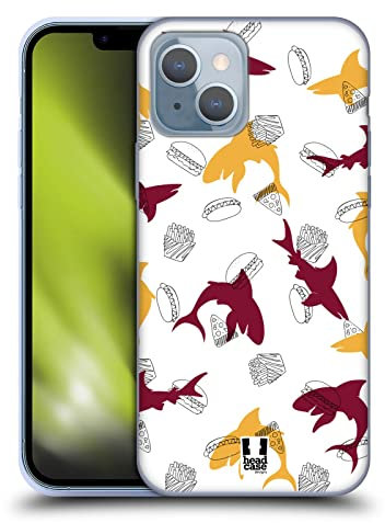 Head Case Designs Comida Impresiones de Tiburón Caso de Gel Suave Compatible con Apple iPhone 14