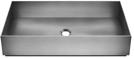 Gessi 316, vasque à poser en inox 600x400mm, 54606, Coloris: Acier inoxydable brossé mat