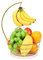 Livabber Countertop Fruit Basket Bowl with Banana Hanger, Modern Standing Fruit Vegetable Bowl Storage, with Banana Tree Holder for Kitchen Dinning Table (Round Marble, Gold)