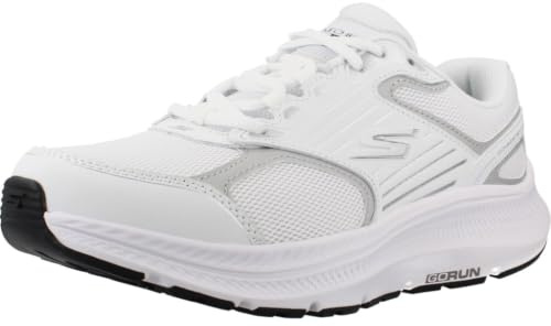 Skechers Damen Go Run Consistent 2.0 AdvantageSneaker | Luftgekühlte Goga-Mat-Einlegesohle, ultraleichte Dämpfung, M-Strike-Technologie, Obermaterial aus Leder und Mesh