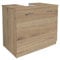 Mama Store Cubrecolumna mueble en kit para montar bajo lavabo con 2 puertas roble natural, L. 70 cm x P. 46 cm x H. 62 cm