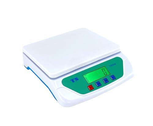 Bascula electrónica digital peso Comercial de cocina balaza para Pesar Fruta Verduras Peso 30kg - 1g Portatil Bateria y DV 6V