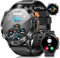 ESFOE Militär Smartwatch Herren,1,43 AMOLED Fitnessuhr mit Telefonfunktion,126+ Sportmodi IP68 460mAh Pulsuhr,24 Schlafmonitor for Android iOS