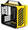 Mechanic master C28 case | 17.9L Ultra-Compact Portable Handle MATX Compatible with 240 Aio /162mm air-Cooler Options SFX & ATX Power Supply Compatible Space-Saving PC case Case (Vitality Yellow)