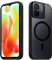 Tawarror Magnetische für Xiaomi Redmi 12C Hülle, Matt Transluzente Handyhülle für Redmi 12C Schutzhülle PC Rückseite Kratzfest TPU Stoßfest Anti-Fingerabdruck, Schwarz