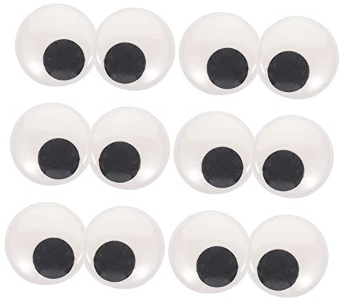 BEBEMOKO 16piezas Unids Ojos Adhesivos Para Muñecas Materiales Para Manualidades
