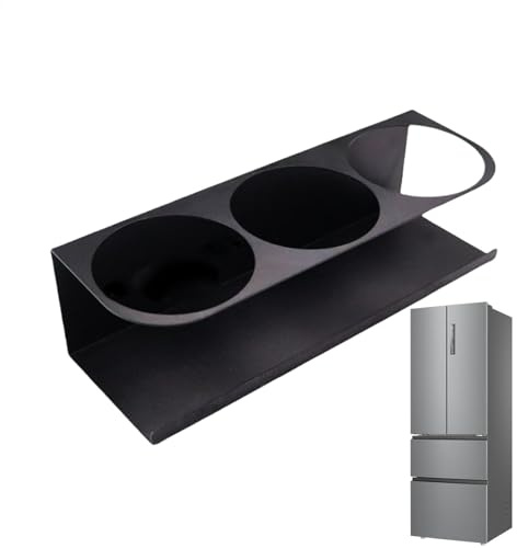 Pcingsia Magnetic Cup Holder for Fridge, Fridge Magnetic Holder for Cup, 3-Slot Coffee Machine Kitchen Bottle Organizer Rack | Refrigerator Drink Organization Holder